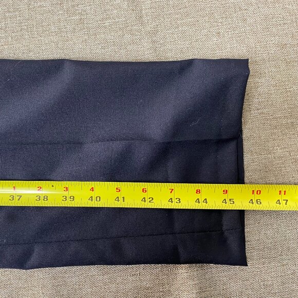 Louis Martin Wool Blend Pleated Uniform Dress Pants Women's 12 Navy Blue NWT - Picture 15 of 15